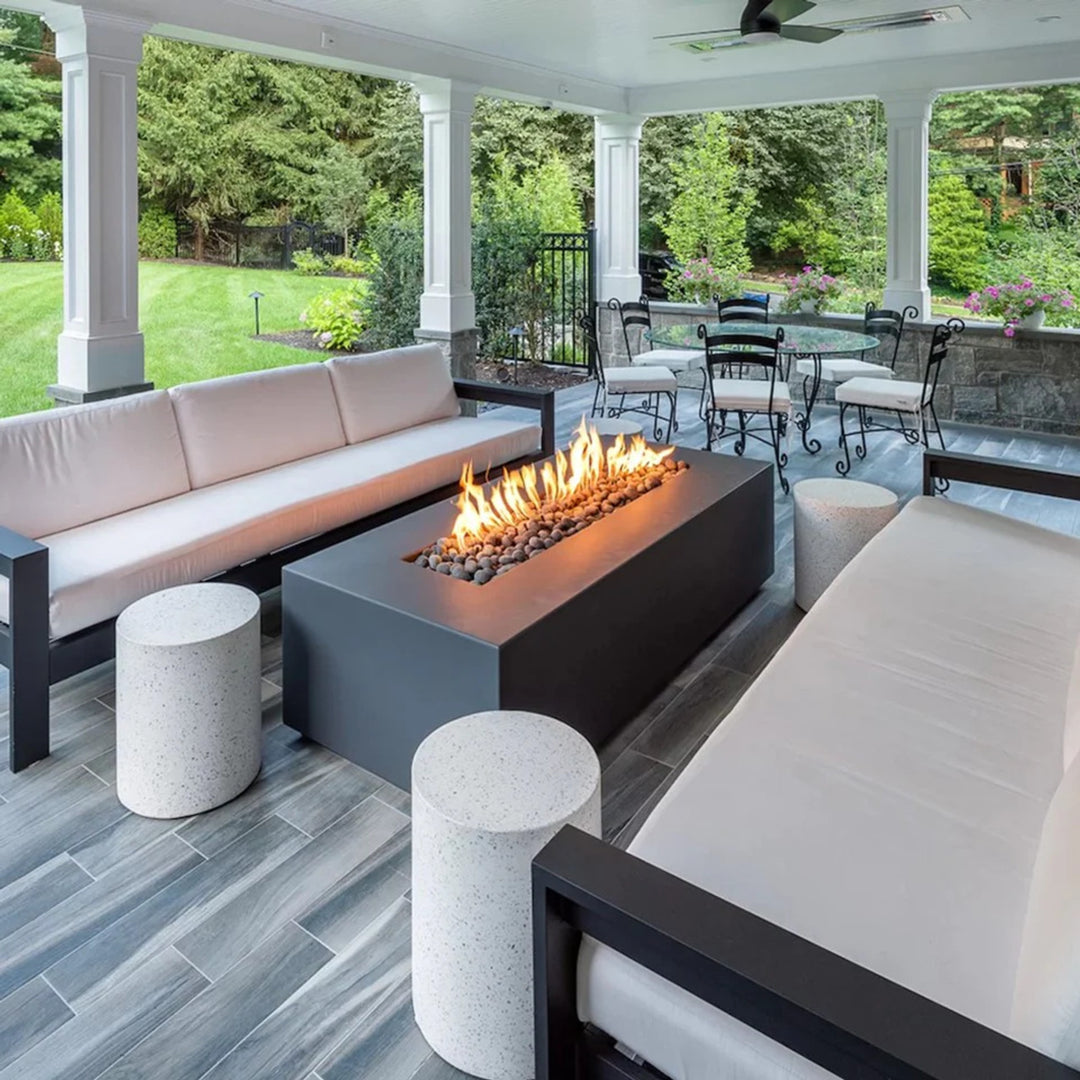 Fire By Design – Manhattan Rectangle Fire Table & Fire Pit – 55